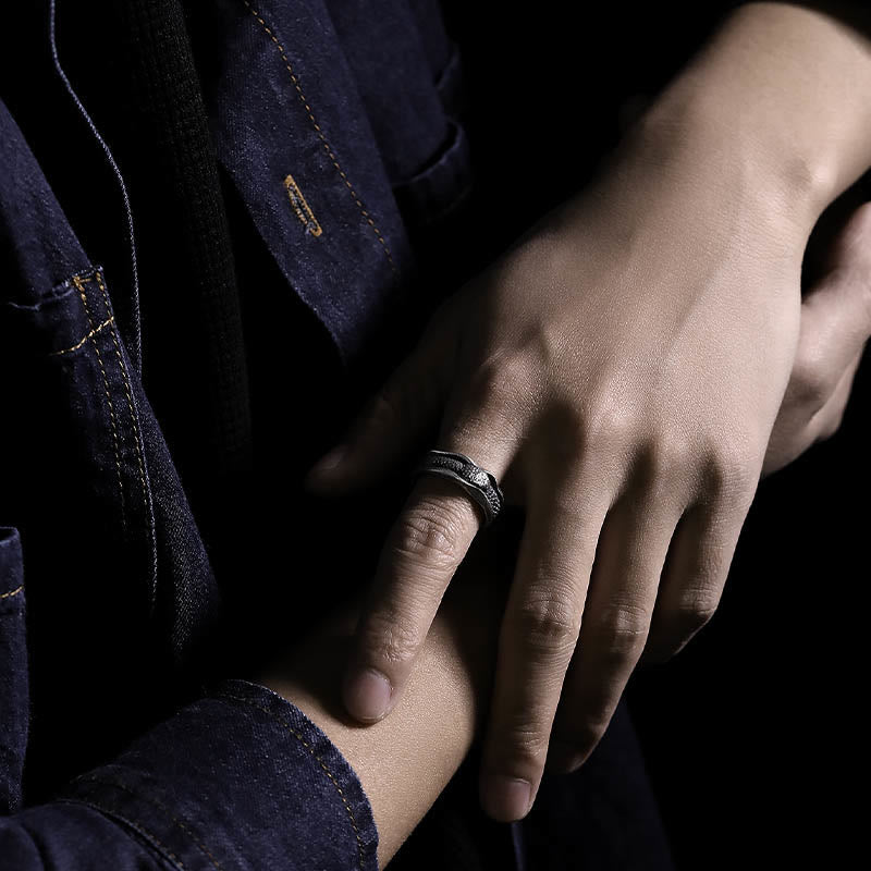 KarmaRipple's 999 Sterling Silver Snake-shaped Year Of The Snake Protection Ring p17