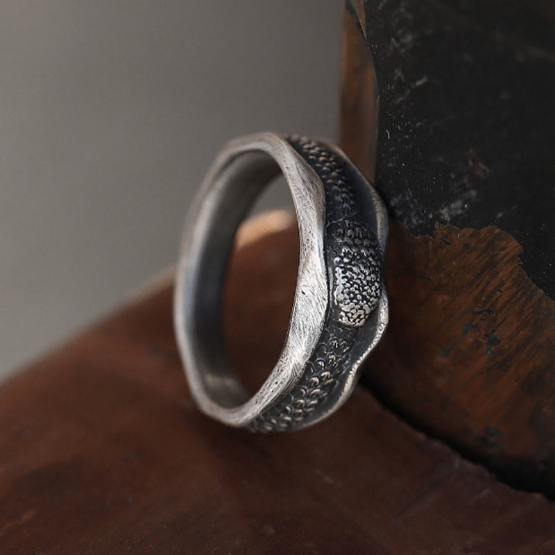 KarmaRipple's 999 Sterling Silver Snake-shaped Year Of The Snake Protection Ring p11