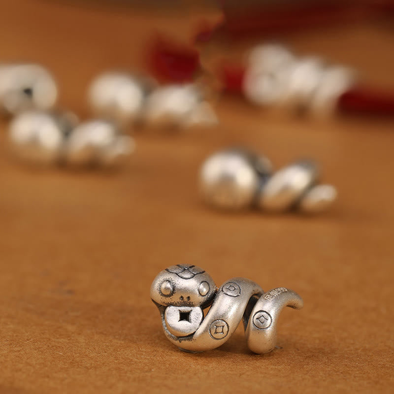 KarmaRipple's 999 Sterling Silver Year of the Snake Handmade Bronze Coin Protection Woven Bracelet p9