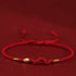 Dark Red(Wrist Circumference 14-18cm) / 999 Gold Snake