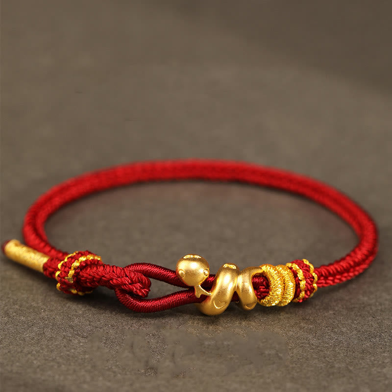 KarmaRipple's 999 Gold Year of the Snake Handcrafted Strength?Bracelet p1