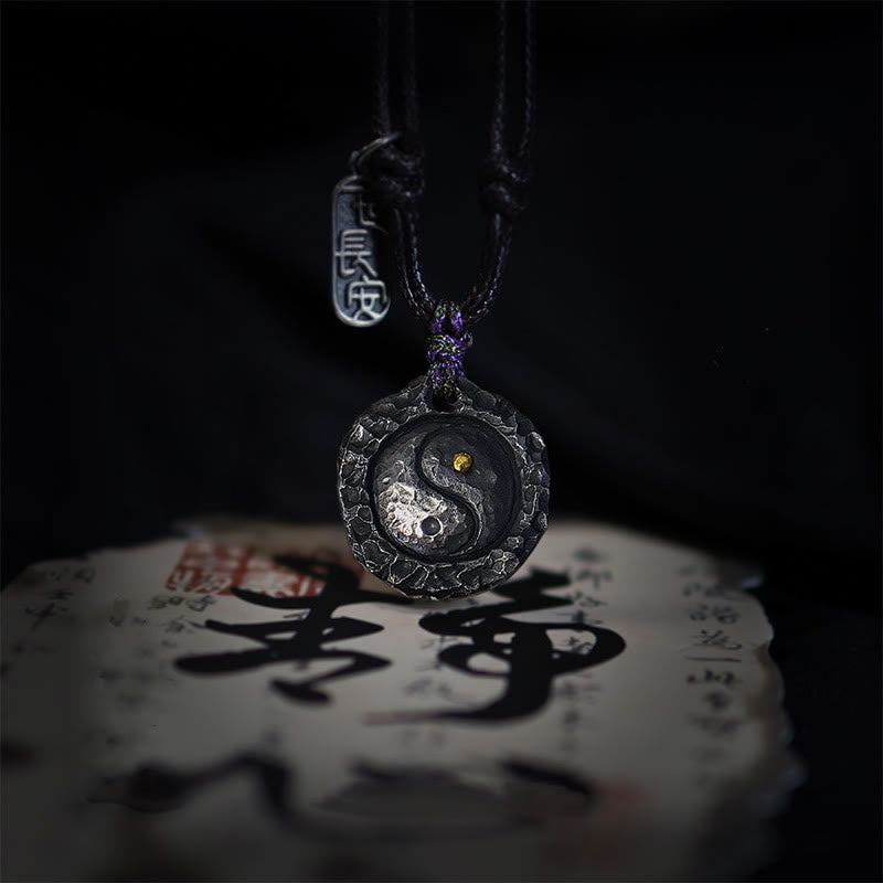 KarmaRipple's 999 Sterling Silver Tai Chi Yin Yang Design Balance Pendant Necklace p15