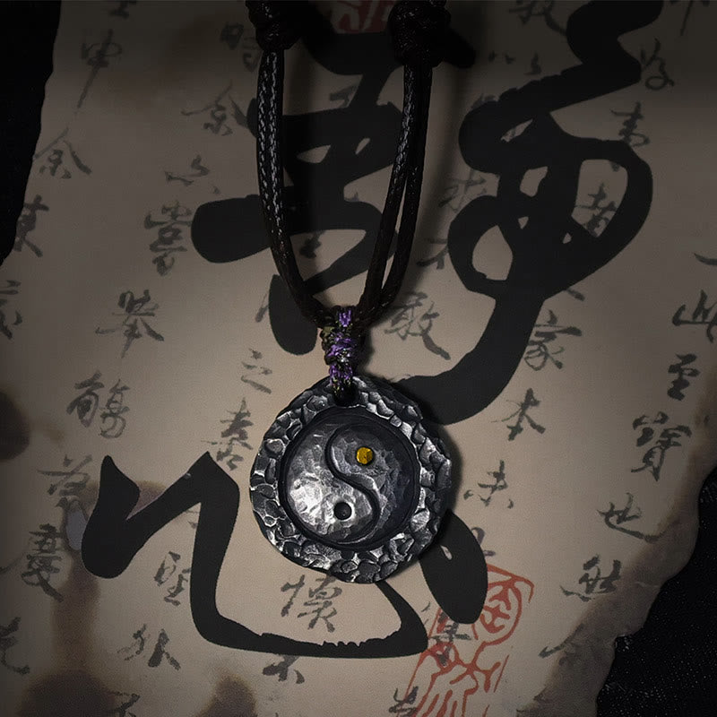 KarmaRipple's 999 Sterling Silver Tai Chi Yin Yang Design Balance Pendant Necklace p3