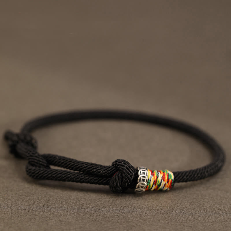 KarmaRipple's Red String 925 Sterling Silver 999 Sterling Silver Coin Fortune Bracelet p8