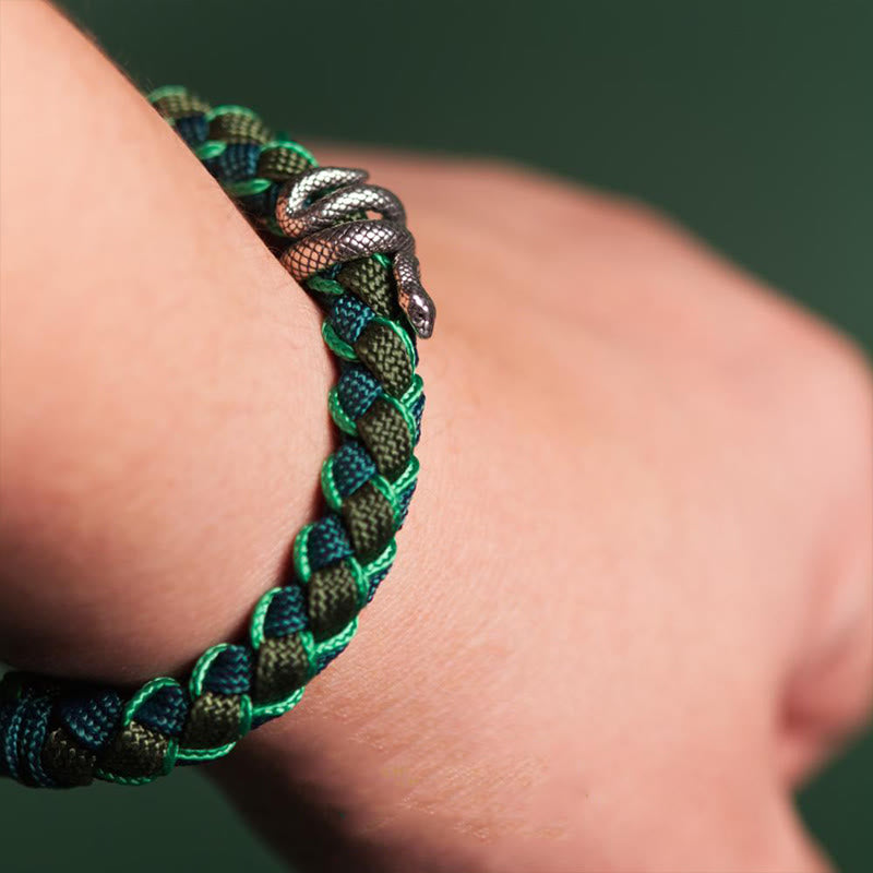 KarmaRipple's Year of the Snake 999 Sterling Silver String Protection Woven Bracelet p8