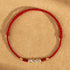 925 Sterling Silver Red Rope / Bracelet(Wrist Circumference 14-18cm)