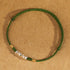 925 Sterling Silver Grass Green Rope / Bracelet(Wrist Circumference 14-18cm)