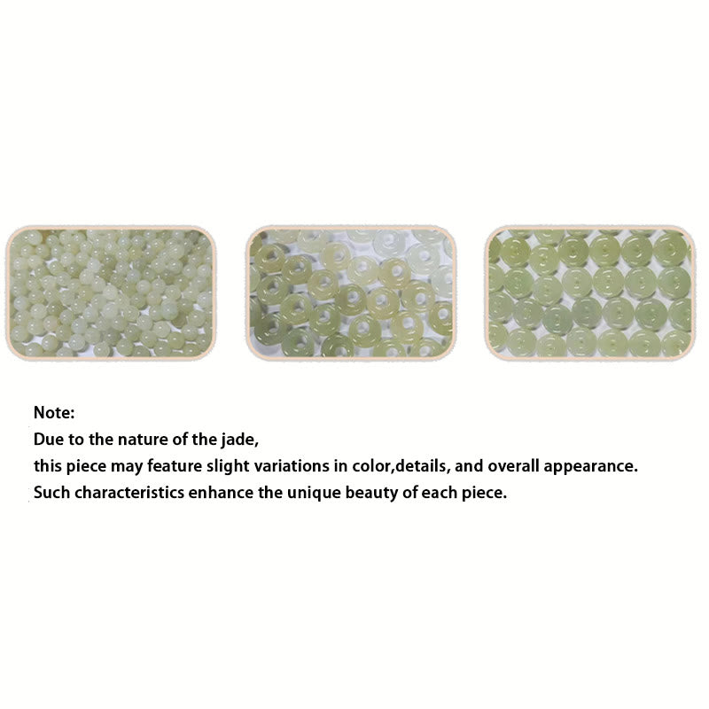 KarmaRipple's Tridacna Stone Cute Rabbit Hetian Jade Fortune Earrings p11