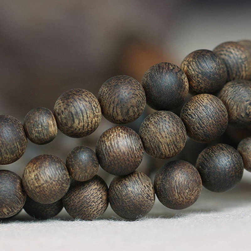 KarmaRipple's Nha Trang 108 Mala Beadwork 8mm Ivory Qinan Vietnam Agarwood Peace Bracelet p24