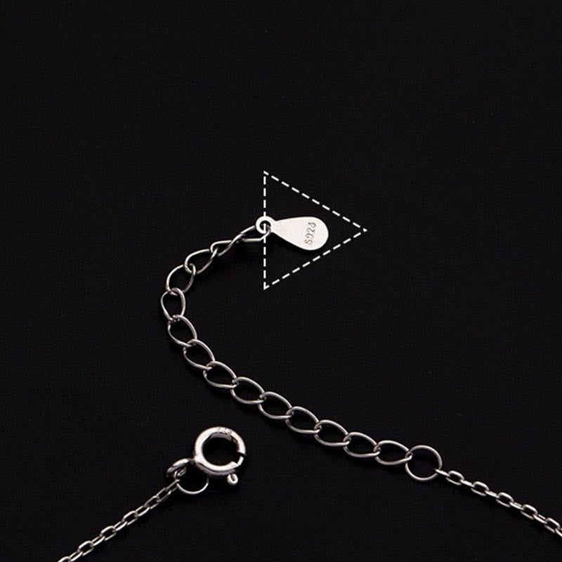 KarmaRipple's 925 Sterling Silver Small Beadwork Talisman Blessing Anklet p10