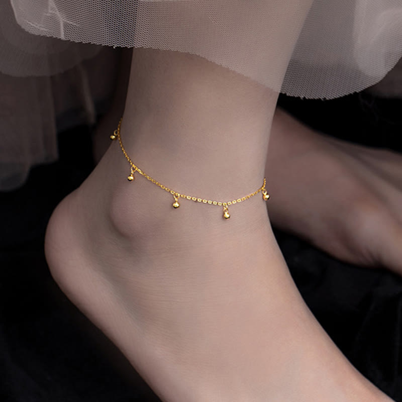 KarmaRipple's 925 Sterling Silver Small Beadwork Talisman Blessing Anklet p5