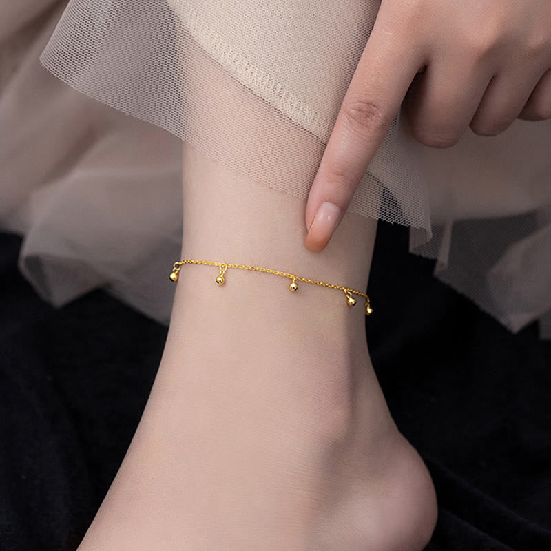 KarmaRipple's 925 Sterling Silver Small Beadwork Talisman Blessing Anklet p6