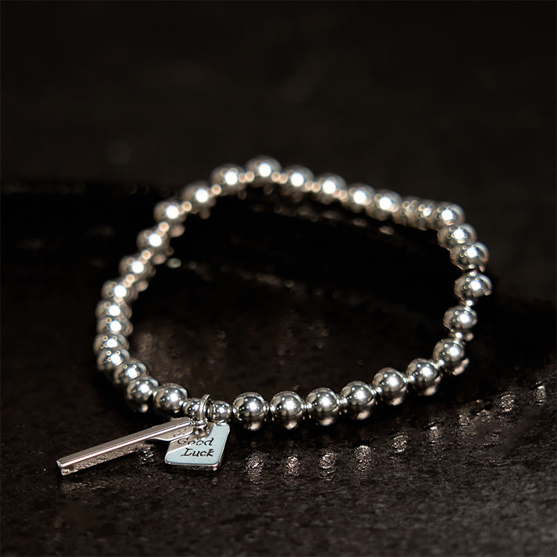 KarmaRipple's Titanium Steel Good Fortune Balance Bracelet p2