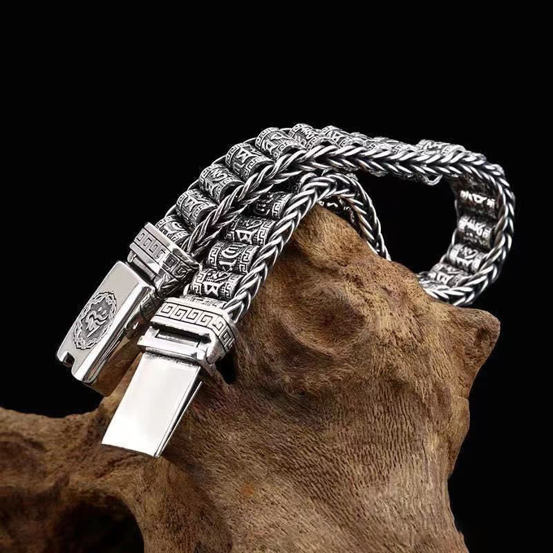 KarmaRipple's Tibetan Bronze Buckle Om Mani Padme Hum Peace Metal Bracelet p13