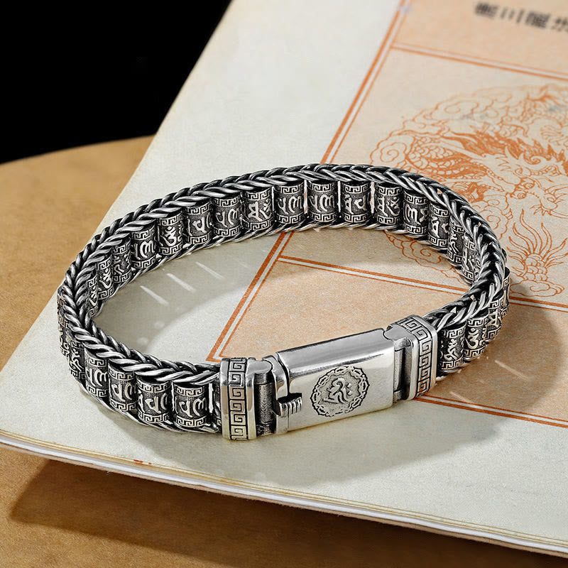 KarmaRipple's Tibetan Bronze Buckle Om Mani Padme Hum Peace Metal Bracelet p2