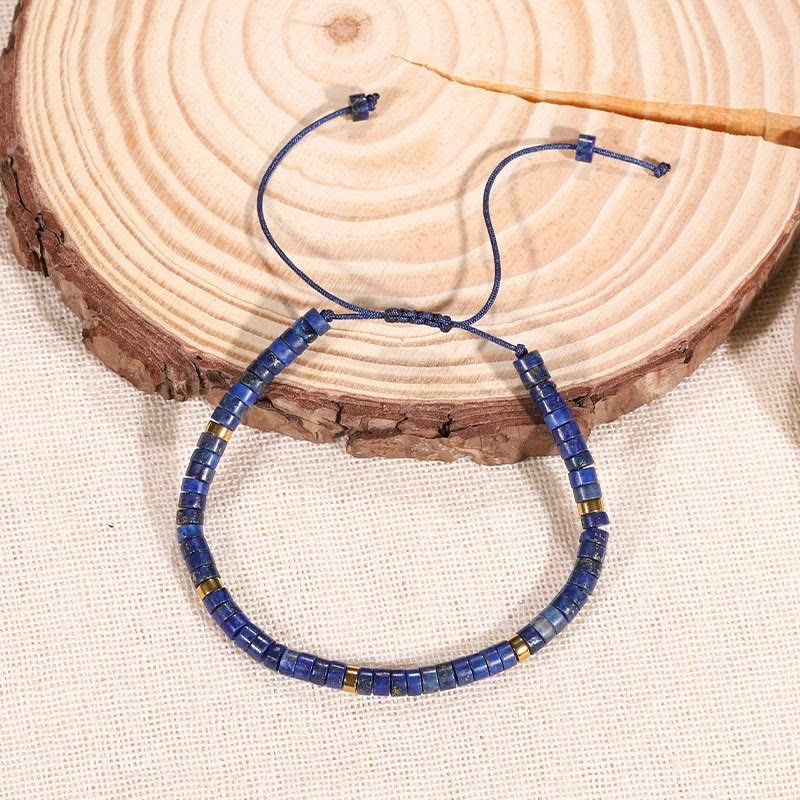 KarmaRipple's Authentic Lazurite Spacer Bead Positive Balance Bracelet p3