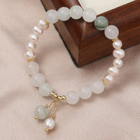 KarmaRipple's Tianshan Jade Pearl Abundance Bracelet