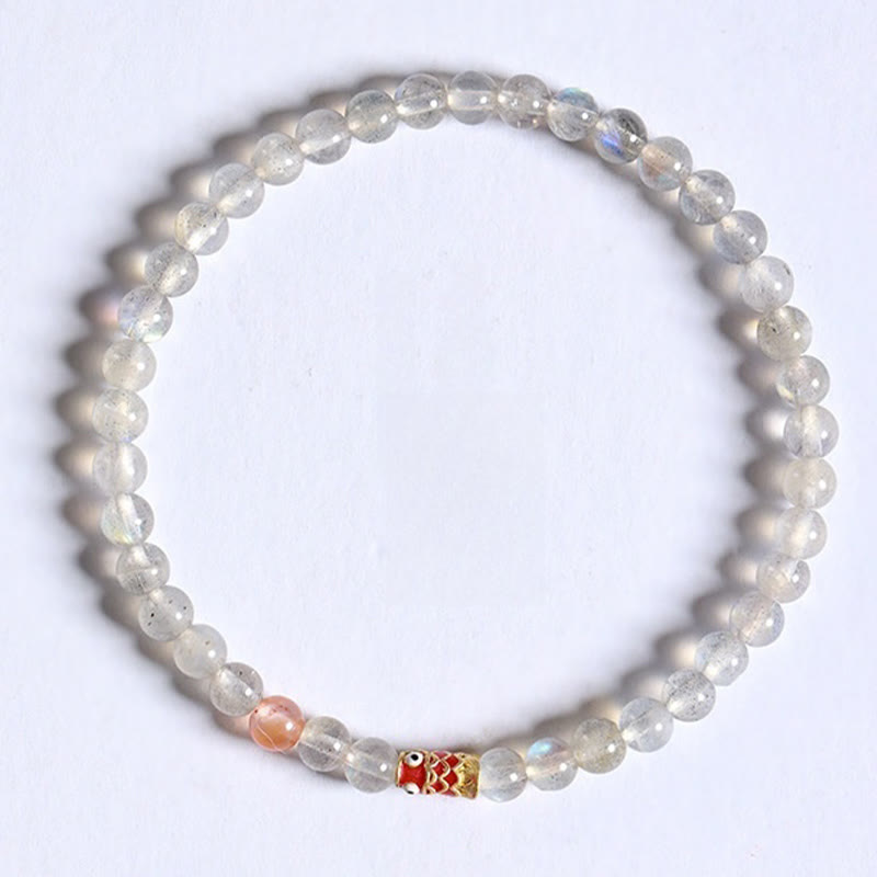 KarmaRipple's Ultra-Thin Moonstone Koi Fish Balancing Bracelet p8