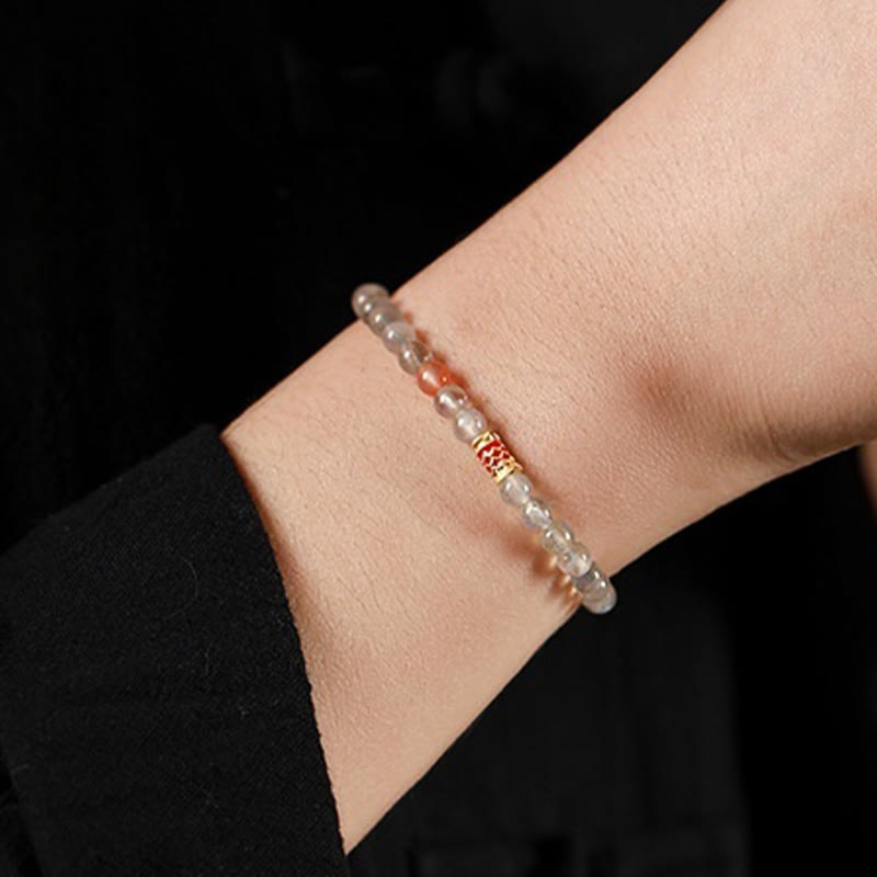 KarmaRipple's Ultra-Thin Moonstone Koi Fish Balancing Bracelet p5