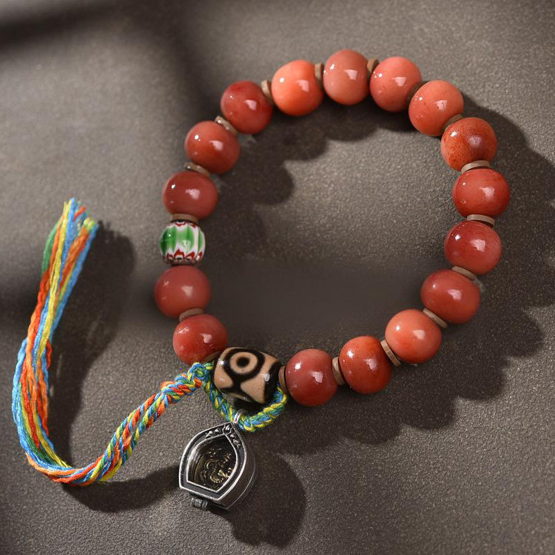 KarmaRipple's Vintage Tibetan Camel Bone'ssel Fortune Bracelet p6