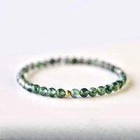 KarmaRipple's Moss Agate Fortunate Bead Soothing Bracelet