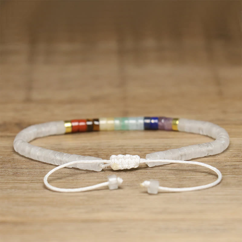 KarmaRipple's Authentic Ivory Gemstone Black Onyx Clarity Spacer Bead Bracelet p5