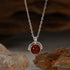 Red Agate / Silvery