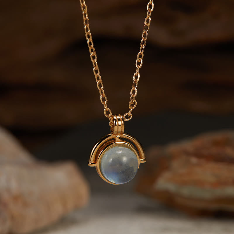 KarmaRipple's Red Agate Tiger Eye Aquamarine Moonstone 925 Sterling Silver Confidence Pendant Necklace p5