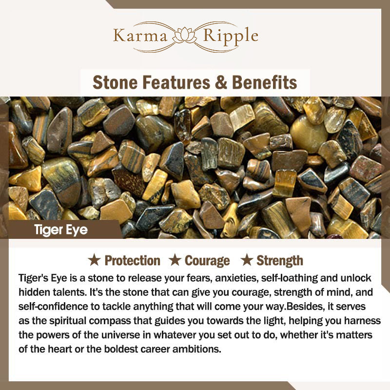 KarmaRipple's Authentic Tiger Eye Balancing Protection Bracelet p10