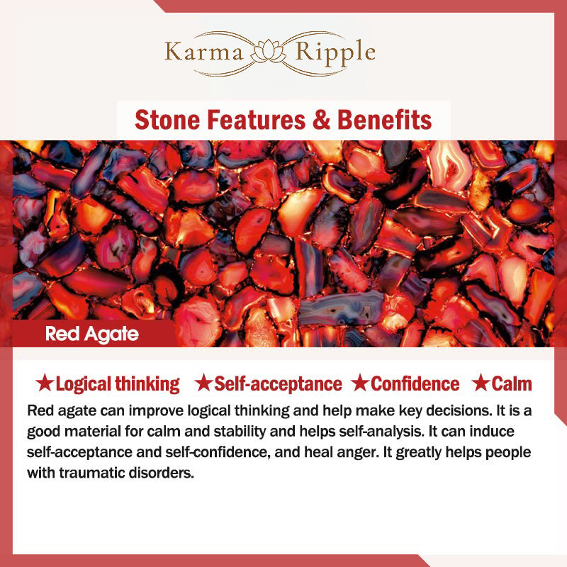 KarmaRipple's Laughing Buddha Red Agate Jade Confidence Bracelet p10