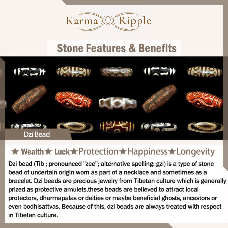 KarmaRipple's Tibetan Nine-Eye Dzi Bead Wealth Bracelet p9