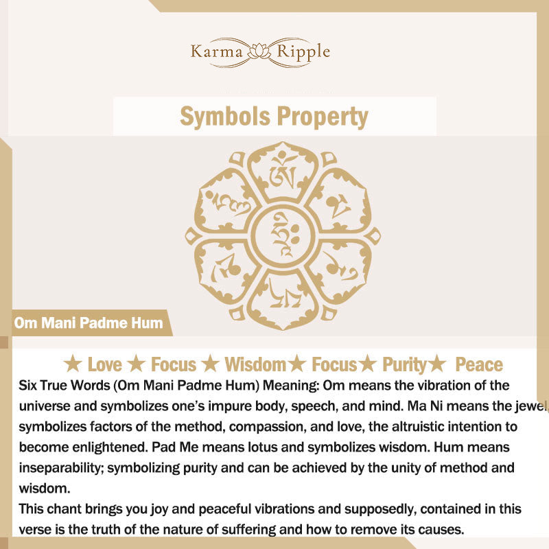 KarmaRipple's Tibetan Bronze Buckle Om Mani Padme Hum Turntable Rotatable Peace Metal Bracelet p7