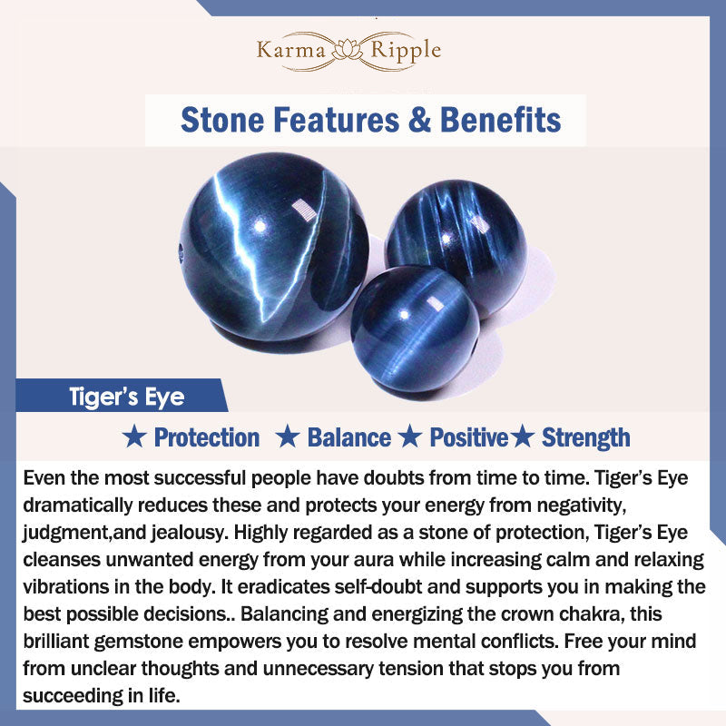 KarmaRipple's Blue Tiger Eye Balance Bracelet p4