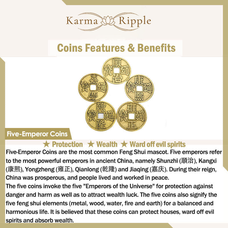 KarmaRipple's Five-Emperor Coins Balance Adjustable Ring p9