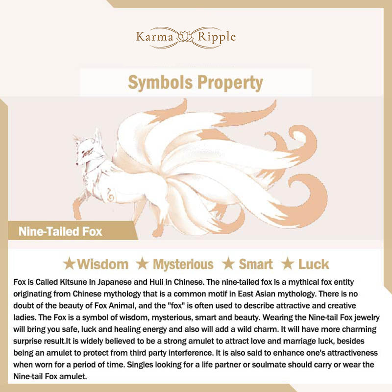 KarmaRipple's Tibetan Incense Ash Liuli Glass Bead Fortune Protection Nine Tailed Fox Bracelet p8