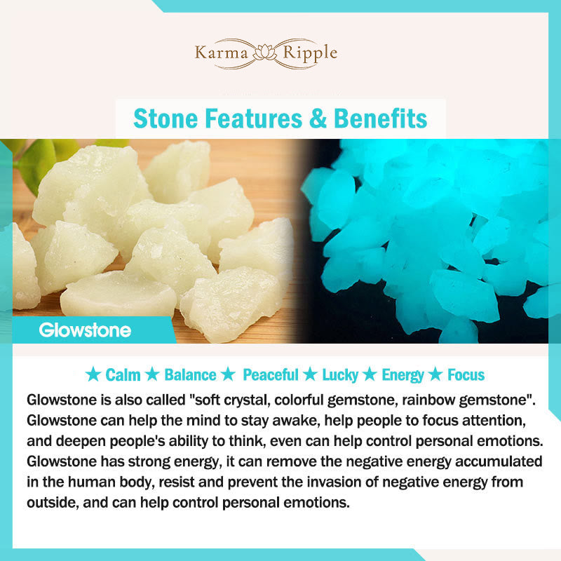 KarmaRipple's 2Pcs Tiger Eye Glowstone Luminous Bead Protection Pair Bracelet p9