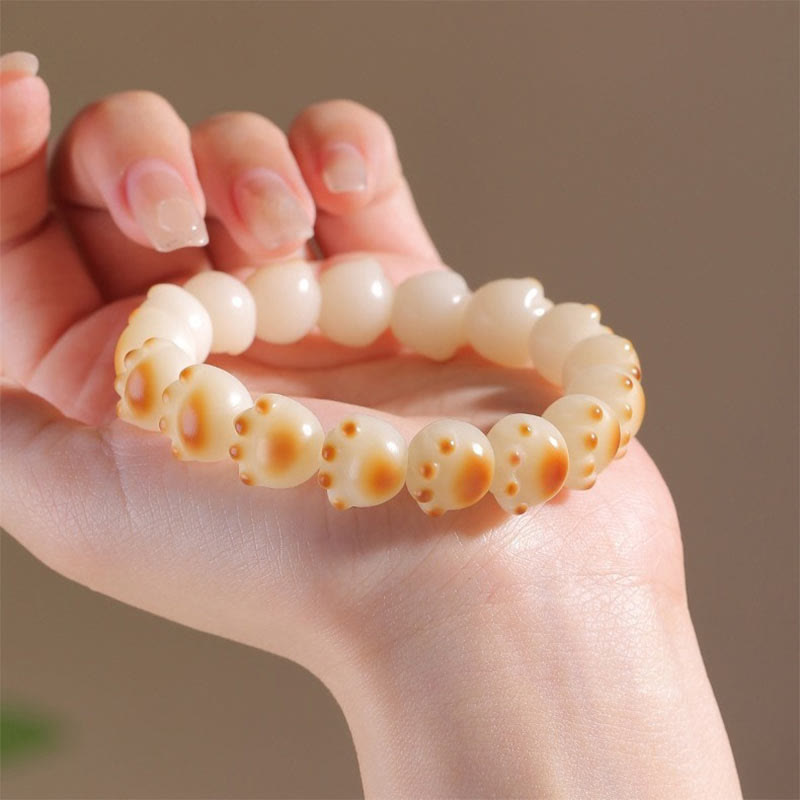 KarmaRipple's Cute Cat Paw Claw Bodhi Seed Peace Bracelet p13