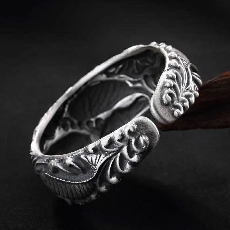 KarmaRipple's Koi Fish Lotus Fortune Wealth Bracelet Bangle p4