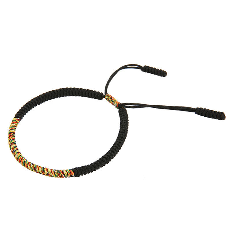 KarmaRipple's Tibetan Handmade Multicolor King Kong Weave Fortune Strength Woven Bracelet p12