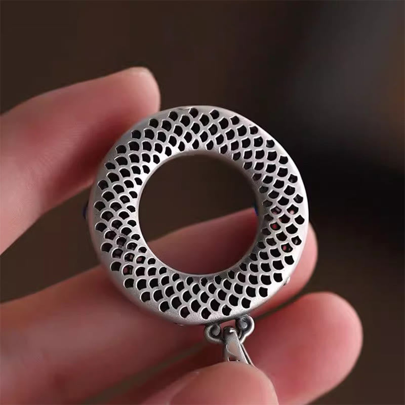 KarmaRipple's Koi Fish Peace Buckle Bronze Wealth Fortune Pendant Necklace p10