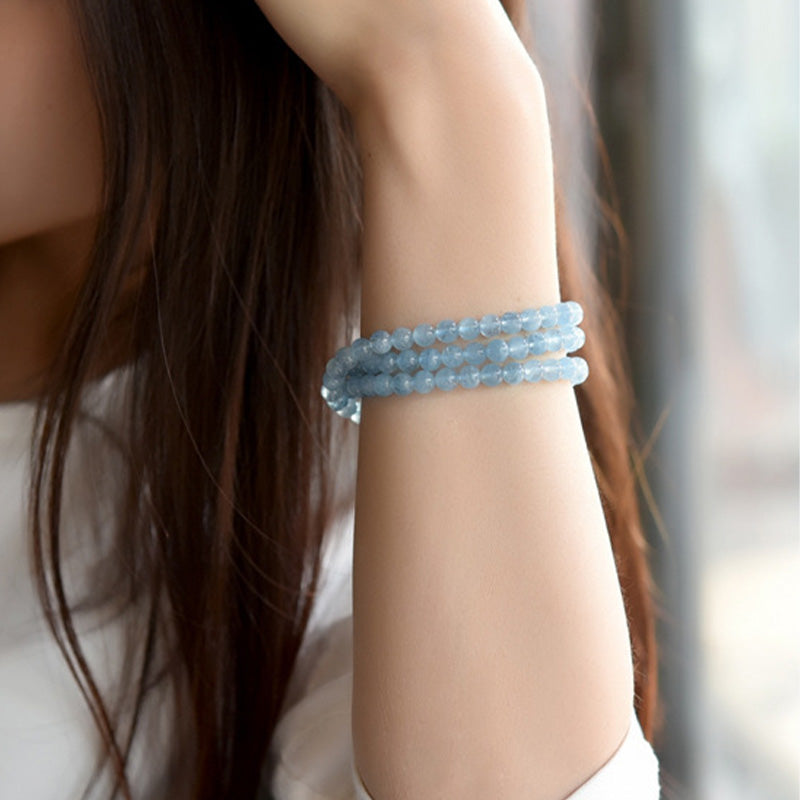 KarmaRipple's Authentic Aquamarine Peace Balancing Bracelet p5