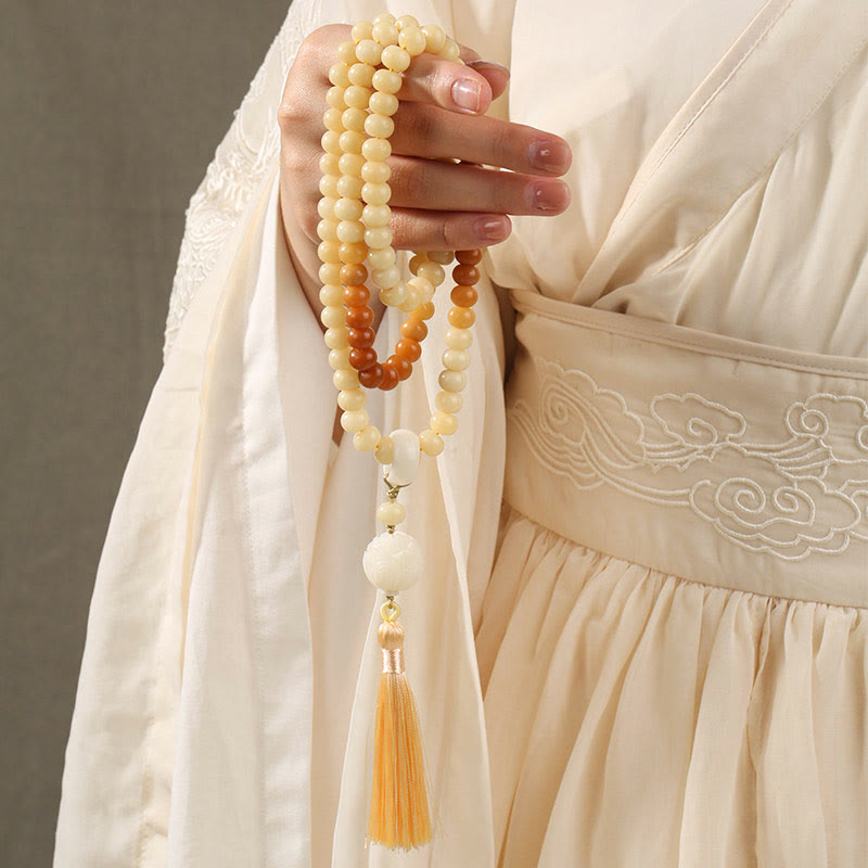 KarmaRipple's Authentic Bodhi Seed Lotus Dzi Bead Peace Balance Talisman Bracelet p21