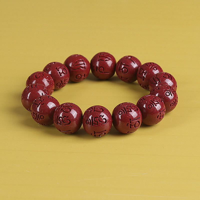 KarmaRipple's Authentic Double PiXiu Cinnabar Om Mani Padme Hum Wealth Fortune Bead Bracelet p10