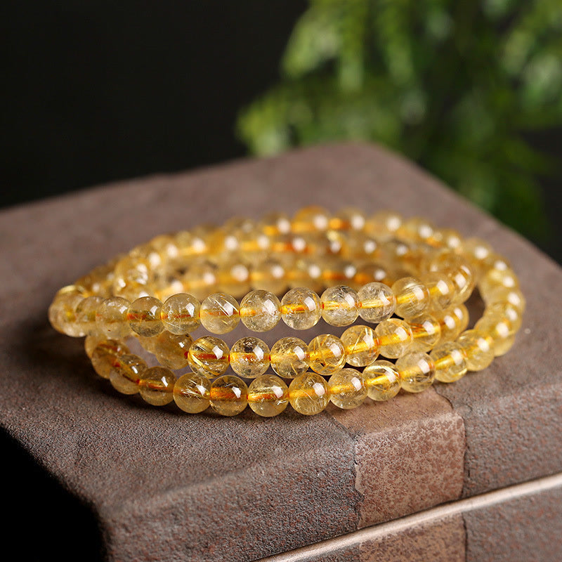 KarmaRipple's Authentic Citrine Prosperity Protection Bracelet p4