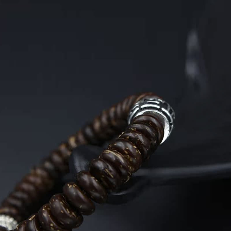 KarmaRipple's Authentic Tibetan Coconut Shell Om Mani Padme Hum Positive Bracelet p18