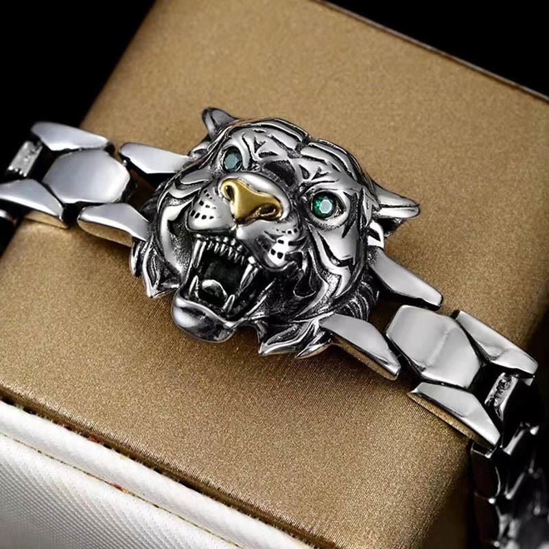 KarmaRipple's Tiger Head Design Balancing Bracelet p4