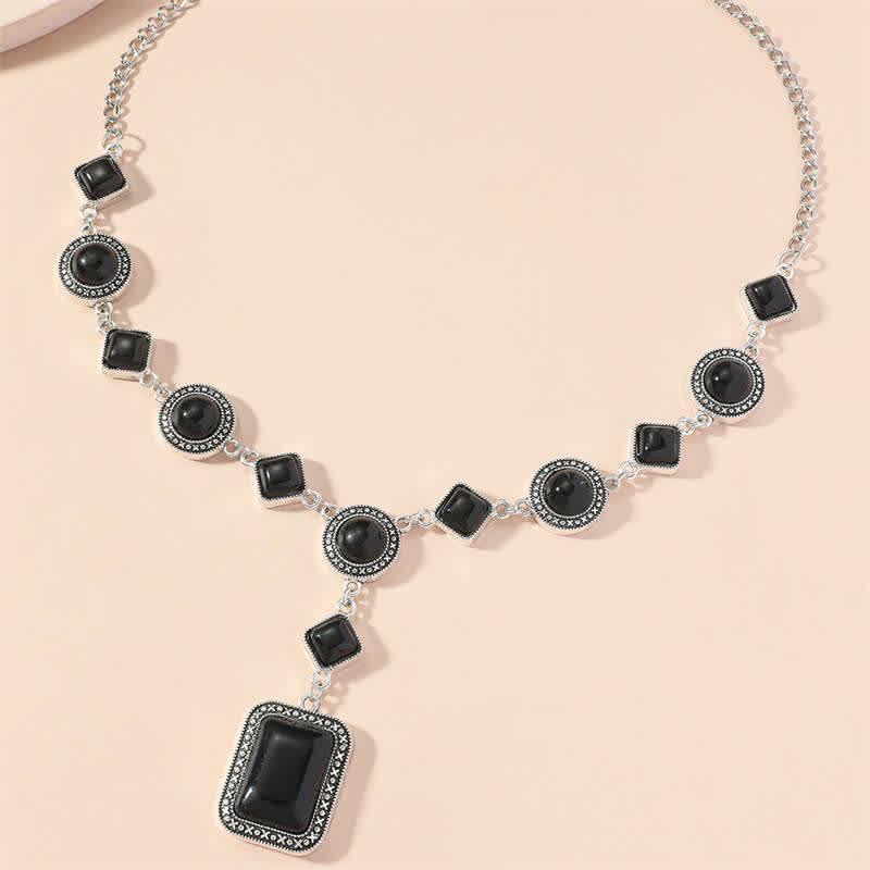 KarmaRipple's Tibetan Turquoise Protection Strength Carving Pendant Necklace ( p1