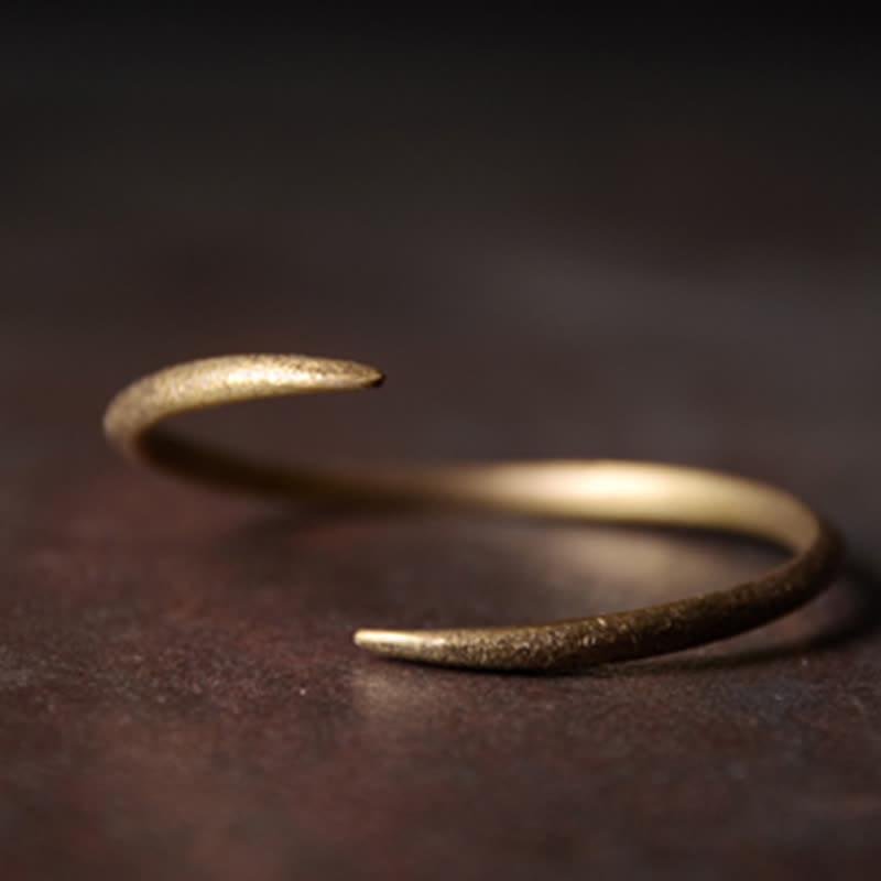 KarmaRipple's Simple Design Bronze Fortune Adjustable Cuff Bracelet p8