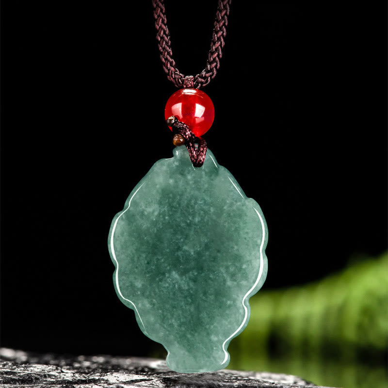 KarmaRipple's Authentic Green Jade Nine Tailed Fox Fortune Pendant Necklace p4