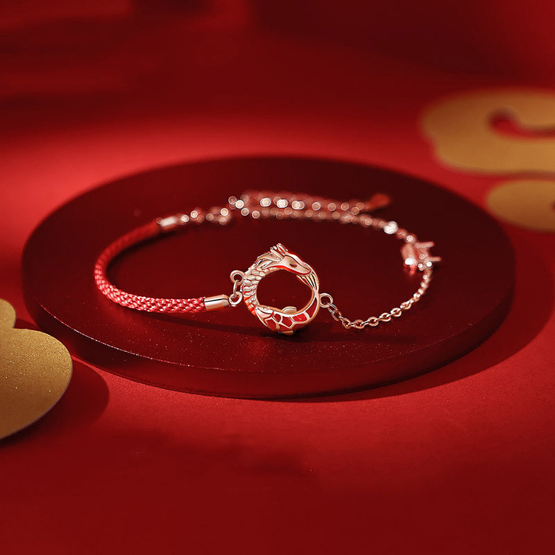 KarmaRipple's 925 Sterling Silver Year Of The Dragon Bronze Koi Fish Fortune Protection Bracelet p16